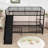 Twin Over Twin Metal Bunk Bed With Slide, Convertible Loft Design And Safety Guardrail-1687479511