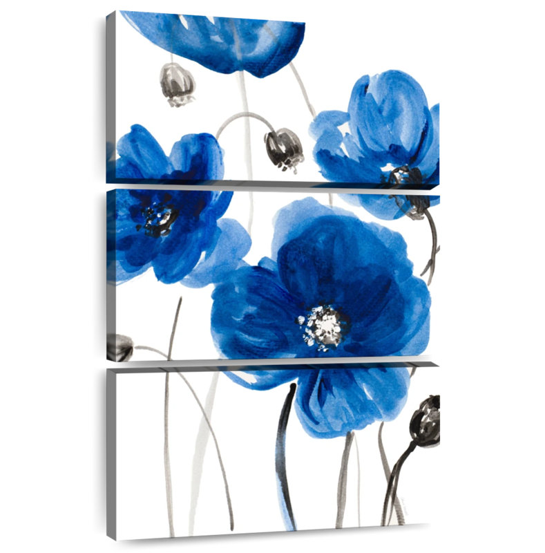 Harnek Cobalt Garden I, 38" H x 24" W