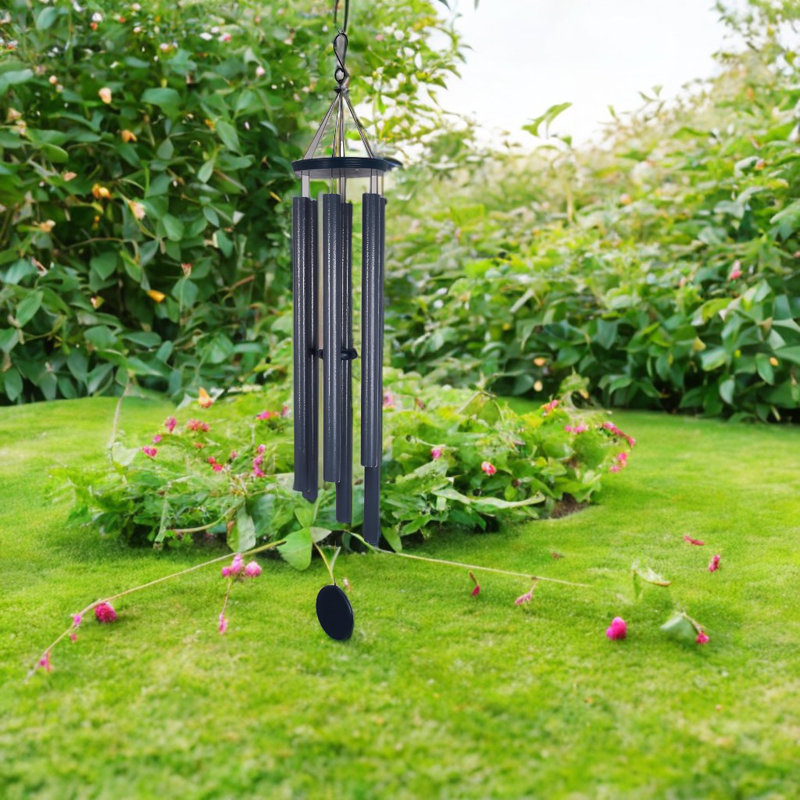 Carillon en bois bleu marine de 55 po de long