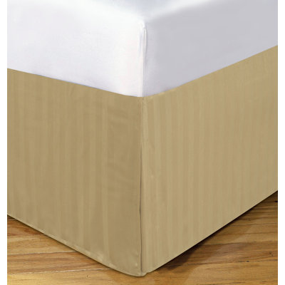 Jupe de lit en microfibre damassé stripe jupe lit 14 po DreamSpace