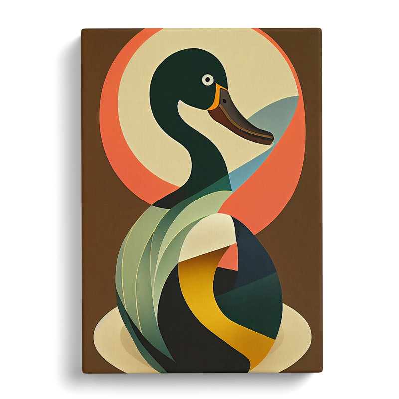 Valdese Duck Nouveau Vol.1 - Wrapped Canvas, 60cm H x 40cm W x 3cm D