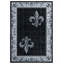 Tapis gris à bordure Goines-305241598