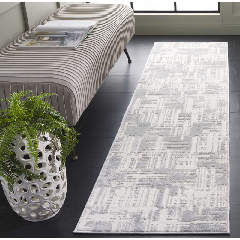Endesha 100 Performance Abstract Rug, Runner 2' x 8'