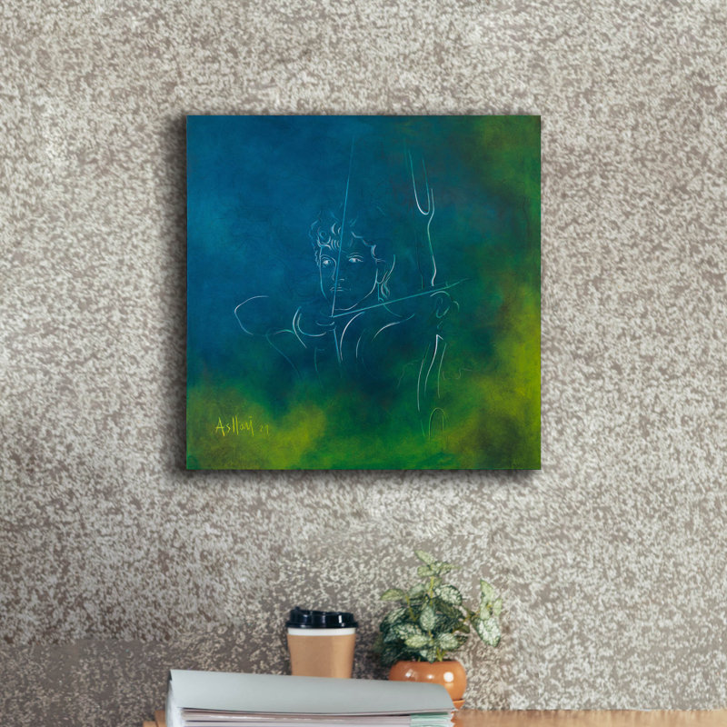 «Sagittarius» par Sam Asllani, art mural sur toile, H 18 po x l 18 po x P 0,75 po