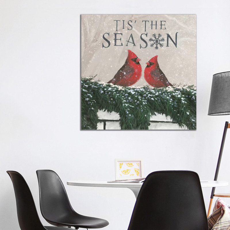 Christmas Affinity X Two Birds by James Wiens - Wrapped Canvas Painting, 93.98 cm H x 93.98 cm W x 1.91 cm D