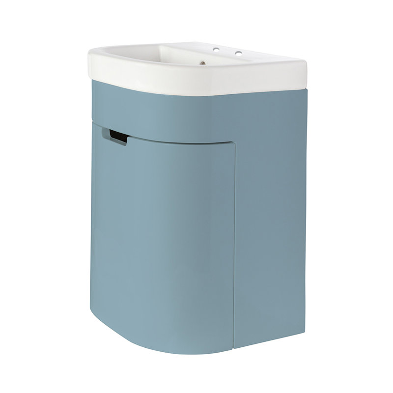 Eleganza 15.75'' W Single Vanity, Azure, Double