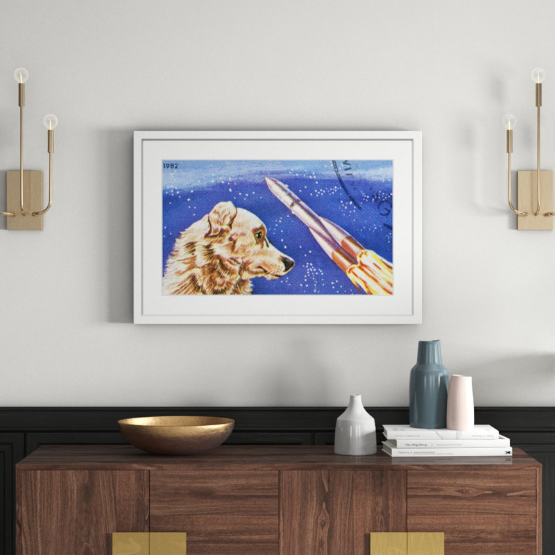 Dog Watches Takeoff - Print on Canvas, 61cm H x 91cm W x 3.81cm D