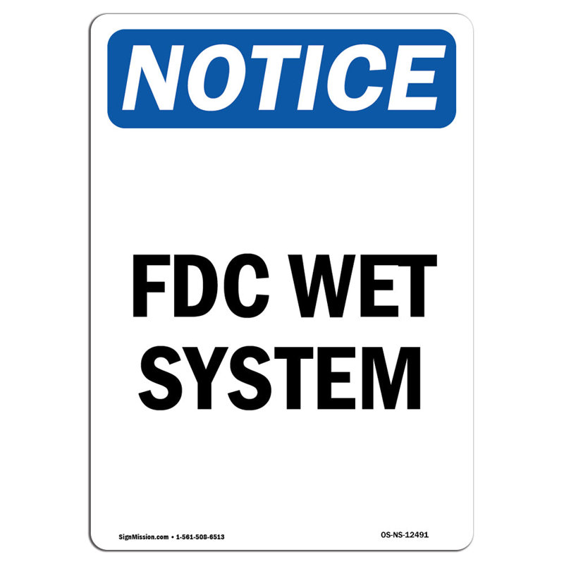 Enseigne FDC Wet System