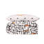 Ensemble de housse de couette 100% coton blanc / noir / orange-585789699-585789719