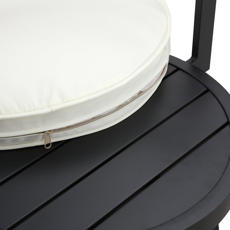 Tabouret de bar rotatif avec coussin Haahris