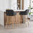 Linen Fabric Upholstered Bar Stools-913553331
