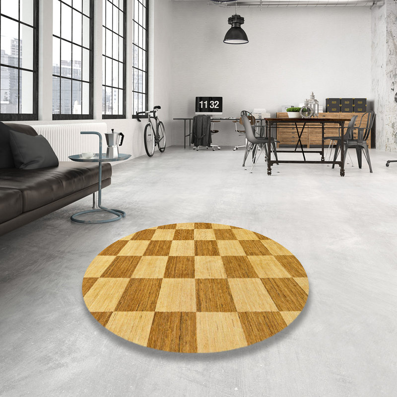 Tapis abstrait moderne 123, Rond 8 pi