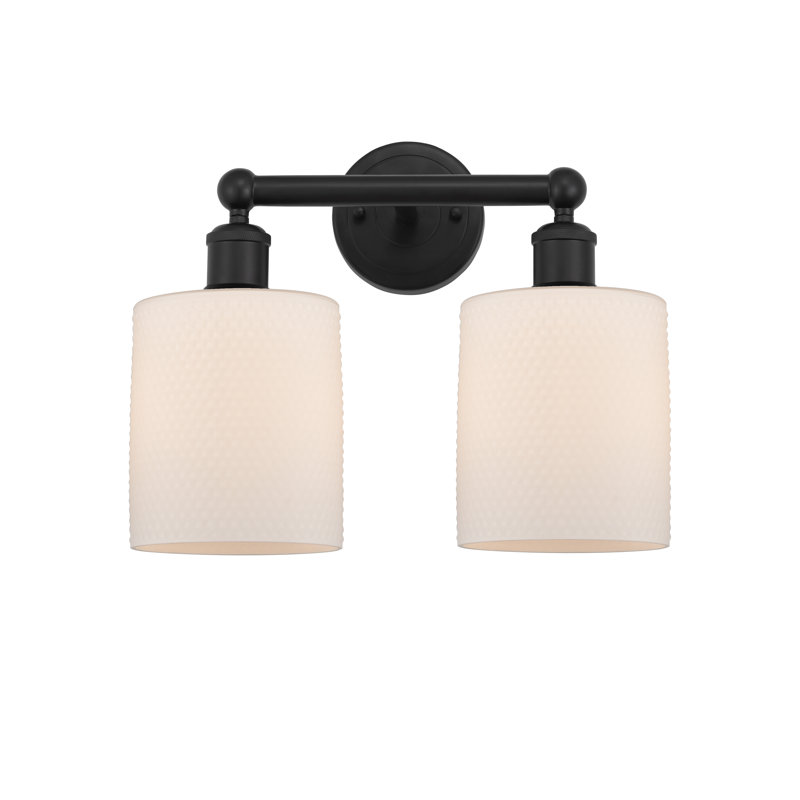 Karon 2 - Light Dimmable Vanity Light, Matte Black, Matte White