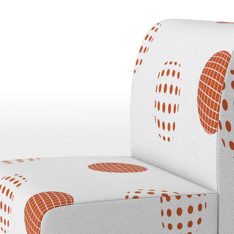 Fauteuil de chambre rembourré Brown Dot Dots