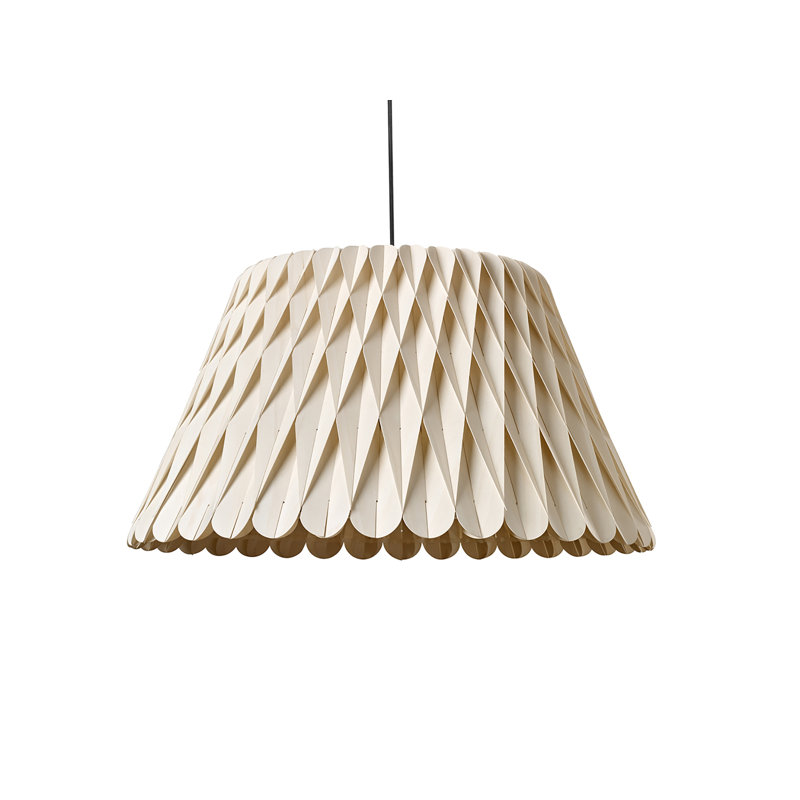 Lola 1 - Light Pendant, Ivory White, 18.5" H x 34.7" W x 34.7" D,