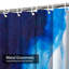 Rideau de douche bleu foncé avec 12 crochets-1876046318