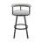 Hollie-May Mid-century Swivel Counter or Bar Height Bar Stool with Open Back in Faux Leather, Metal-362040837-362040838-365216864