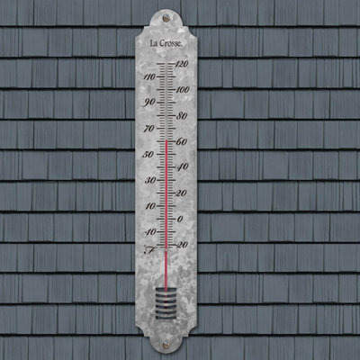 Thermomètre d'extérieur en métal 19,50 "