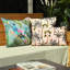 Indoor / Outdoor Floral Rectangular Lumbar Pillow Cover