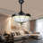 42" 4 - Blade LED Traditional Retractable Blades Ceiling Fan with Remote Control and Light Kit Included