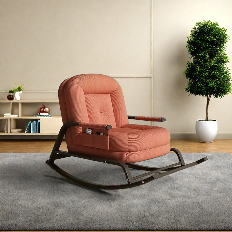 Chaise berçante confortable et robuste, Orange