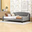 Full Size Tufted Upholstered Daybed with Slats-461719855