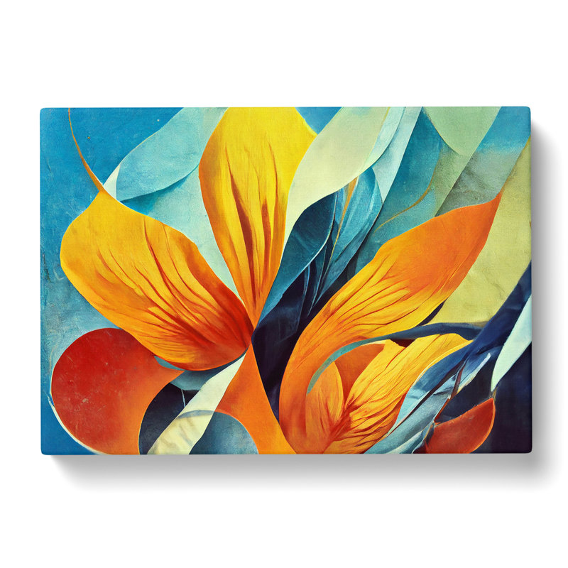 Flowers Abstract Vol.4 - Wrapped Canvas Print, 40cm H x 60cm W x 3cm D