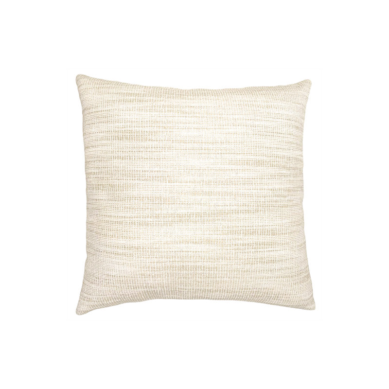 Indoor/Outdoor Pillow Cover & Insert, 20"H x 20"W, Light Beige