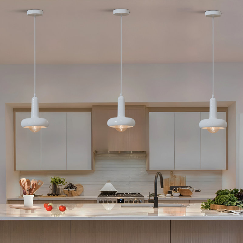 Dalevon 1 - Light Dome Pendant, White