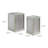 Barbet Glass Top Nesting Tables End Table with Storage