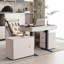 Height Adjustable Rectangle Standing Desk with Cabinet-1225636699-1225636701