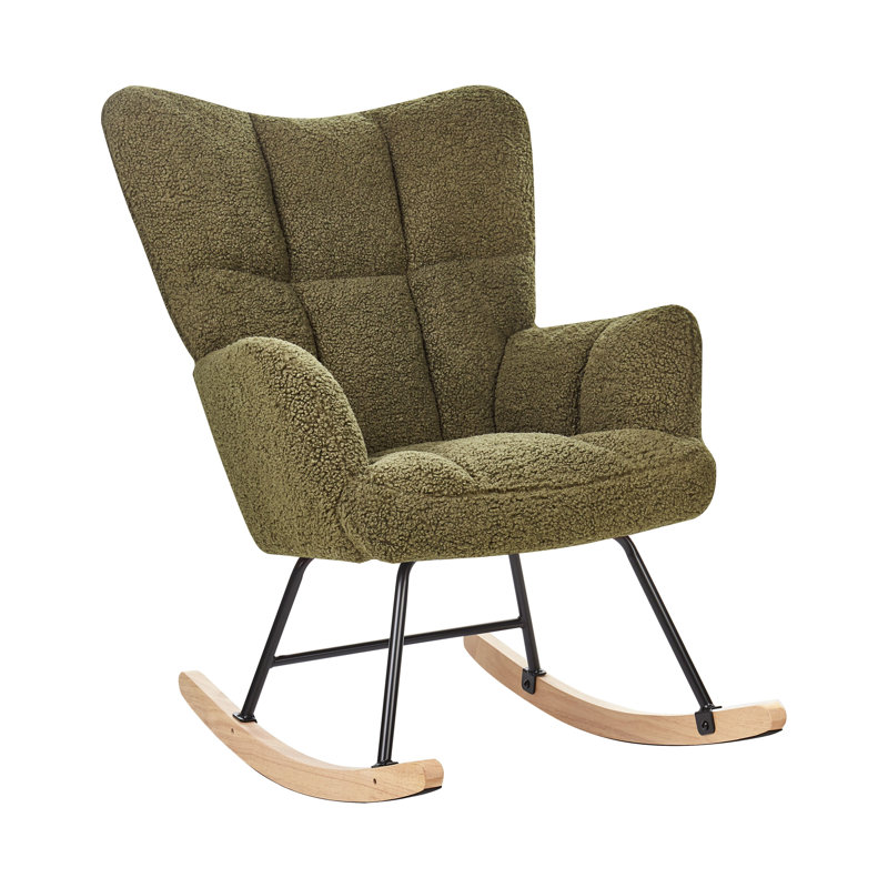 Berton Rocking Chair, Green Light Wood