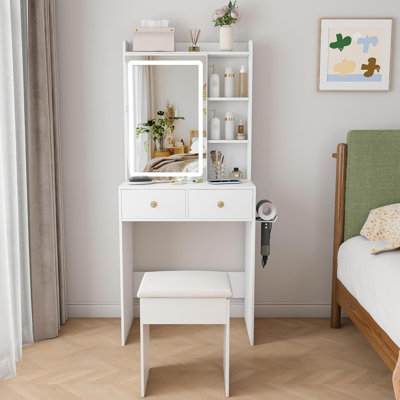 60 cm W Chest of 2 Drawers