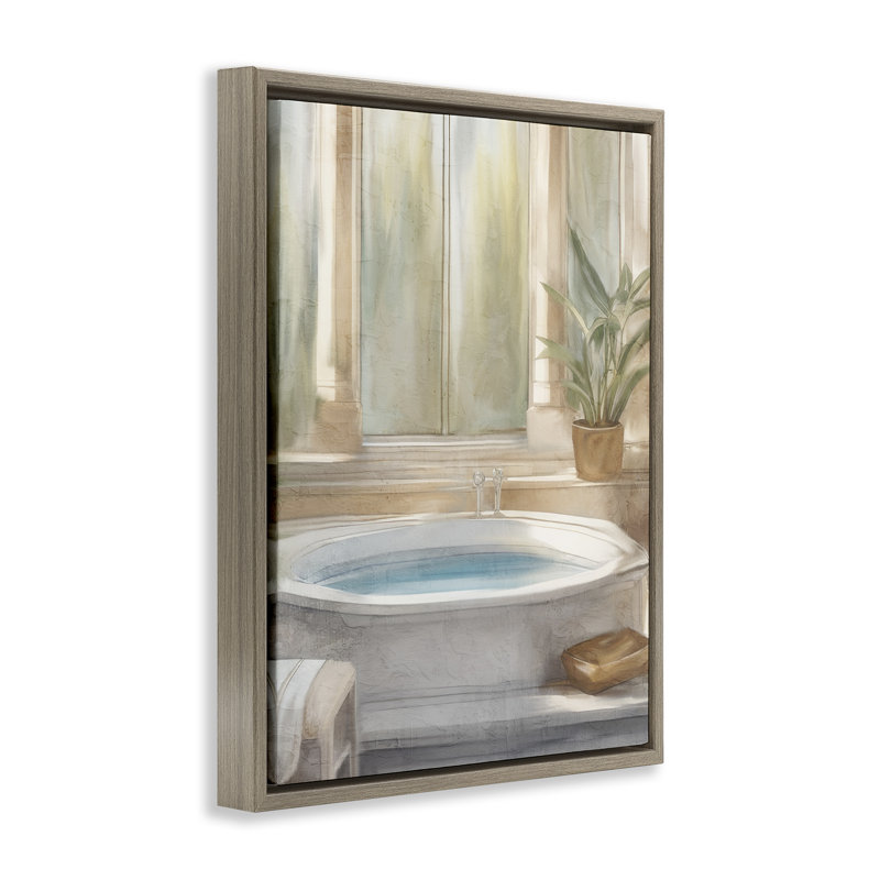 Cadre flottant pour salle de bain Serenity, design par Kim Allen, Cadre flottant orme Montalcino, H 21 po x l 17 po