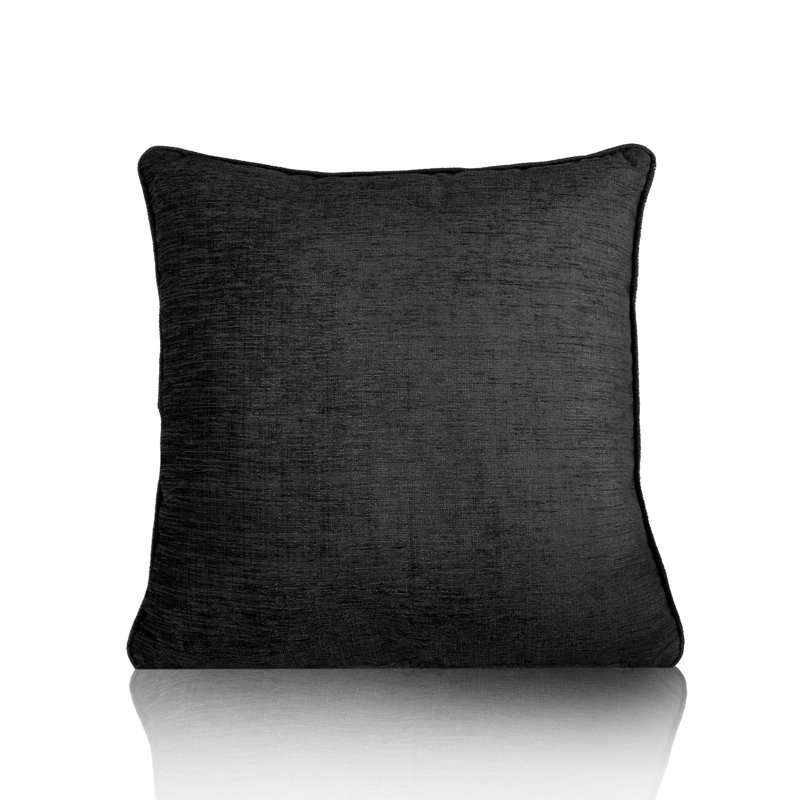 Bernice Square Throw Cushion, Black