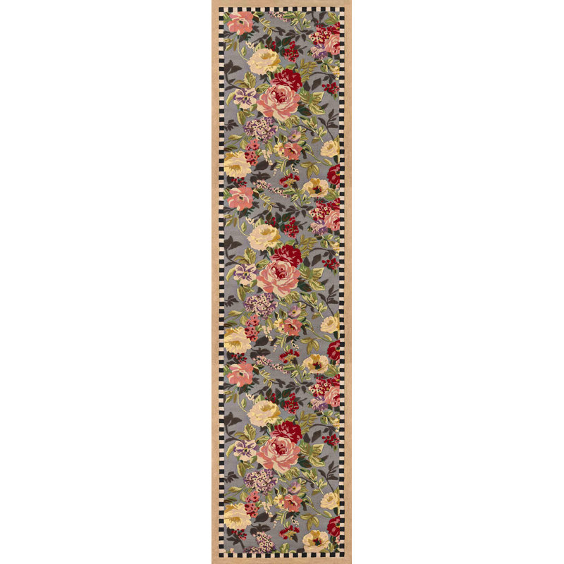 Tudor Rose Washable Rug, Runner 2'6" x 10'