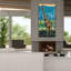 «Regal Giraffe 1» par Carolee Vitaletti, art mural sur toile, 30 po x 60 po