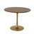 Modern Brown 30-Inch Round Dining Table with Space-Saving Pedestal Base-1866333869-1866333843