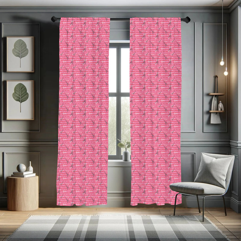 Eiffel Semi-Sheer Rod Pocket Curtain Panels, 28" x 63"