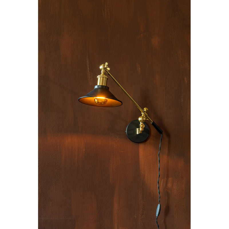 Penelope Iron Swing Arm Sconce