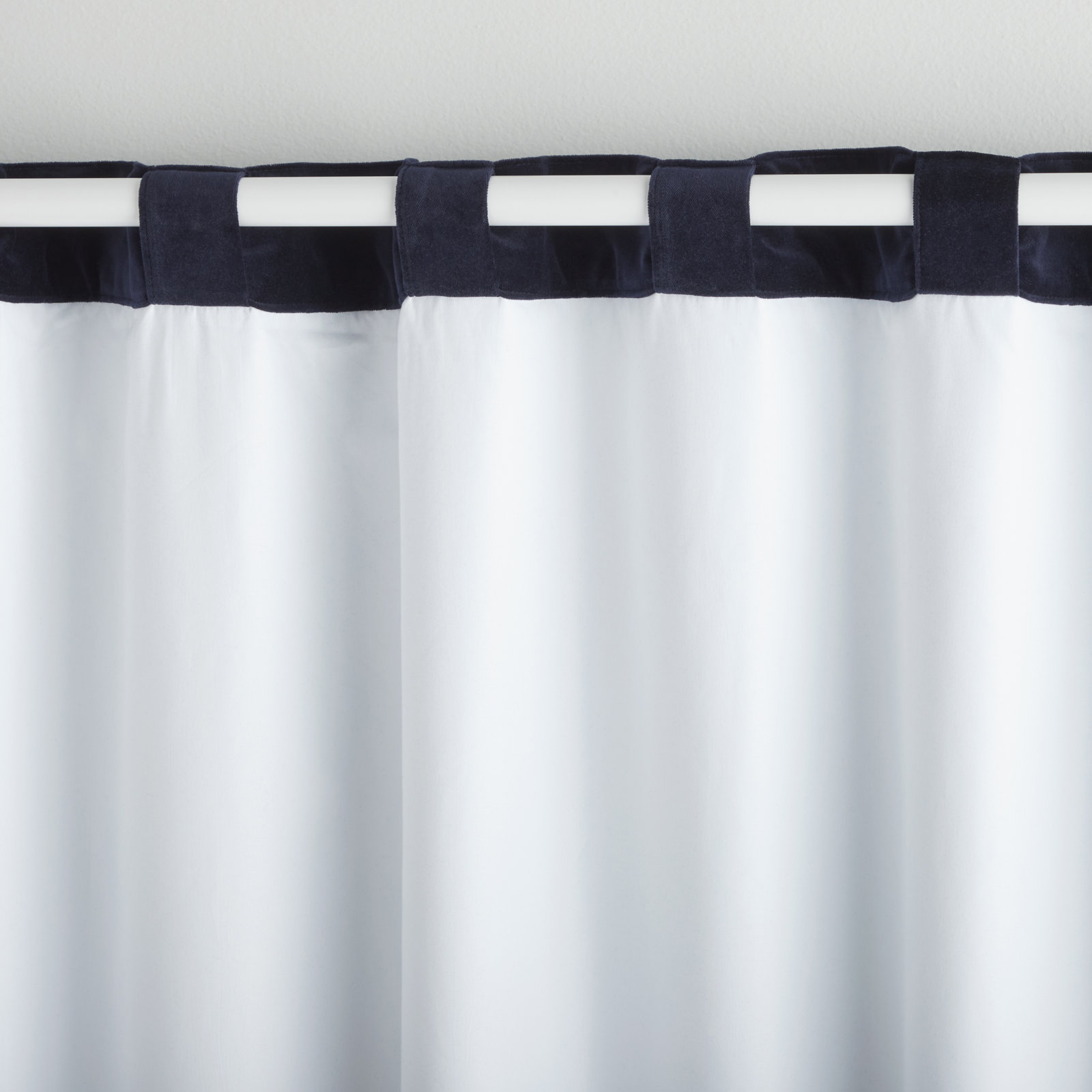 Vincenzo Blackout Velvet Curtain Panel, Navy, 52" W x 84" L