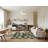 Machine Washable Botanical Gray Area Rug