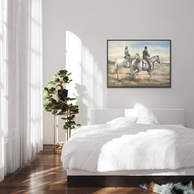 Ride Towards The Sun Painting by Jacob Lincoln, 25.75" H x 33.75" W, Image Brush Gel