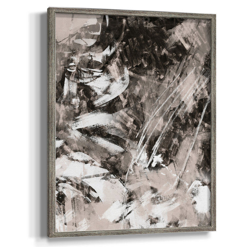 «Blush Blackboard II», reproduction encadrée - bois massif, H 11 po x l 9 po