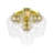 Chrisha Orizaba 3-Light 13" Flush Mount-2042256562