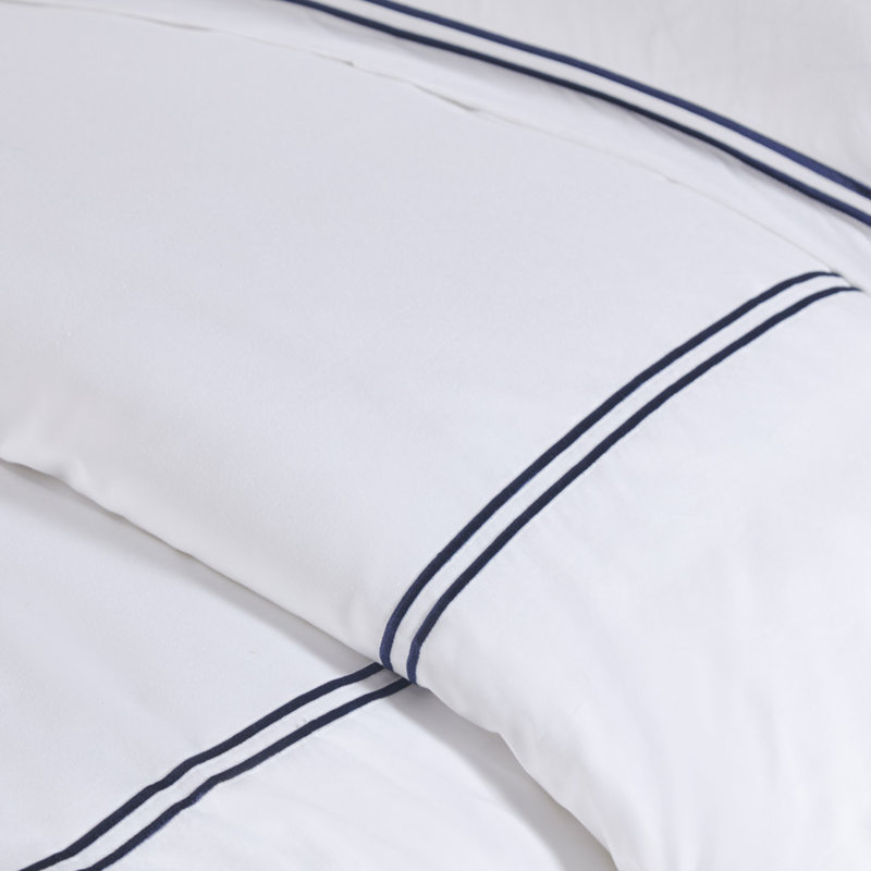 Ensembles de literie de qualité supérieure en satin de coton 500tc brodés pour la maison
