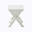 Ensemble de petites tables et chaises pliantes avec 2 chaises et table rectangulaire blanc-973926184
