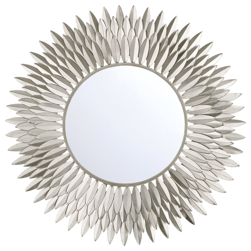 Thom Mirror, Antique Silver , 30" x 30"