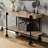 Industrial Style Sofa Table, Console Table With Open Bottom Shelf