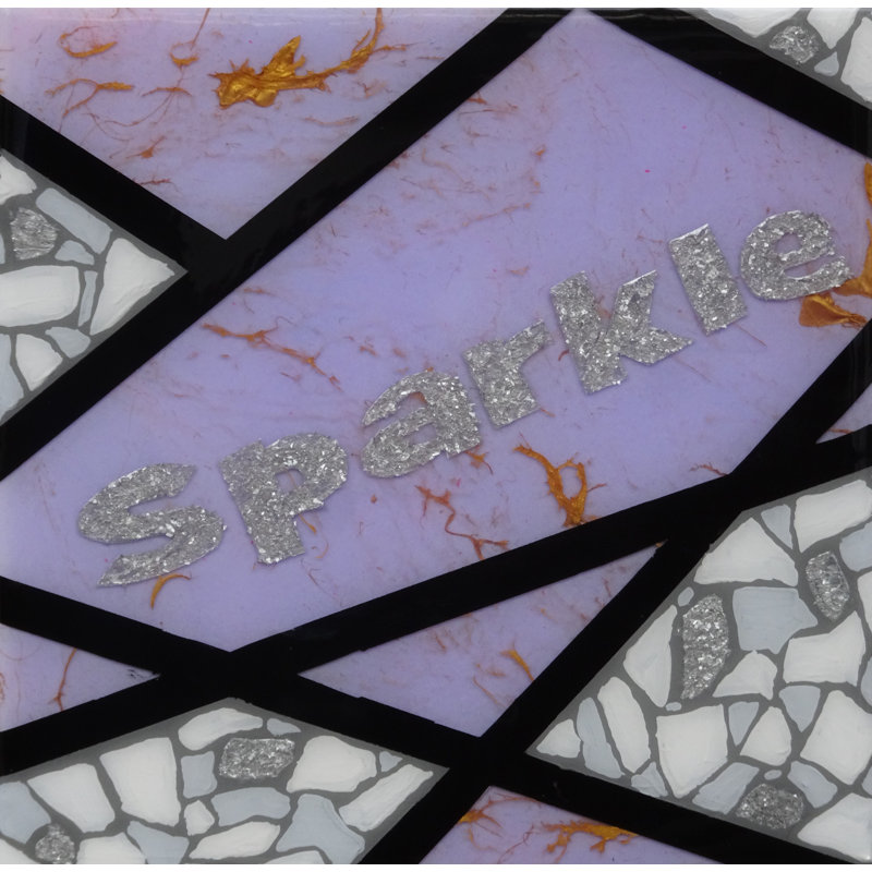 Sparkle-Purple Painting by Eddie Bruckner